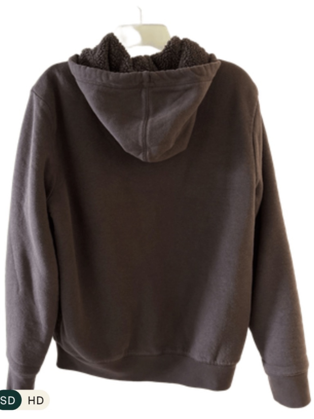 🤎 GAP Arch Logo Sherpa Zip-Up Hoodie — Terra Brown - Picture 3 of 5